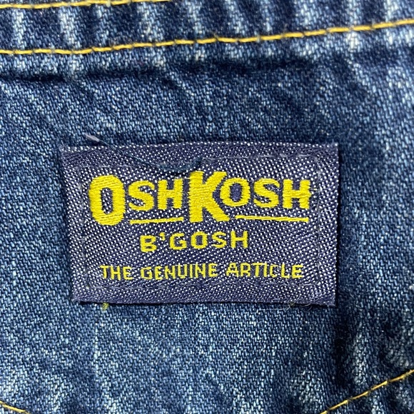 OshKosh B'gosh Classic Blue Kids Overalls - Picture 2 of 4